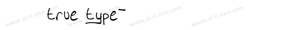 等线 粗体true type字体转换